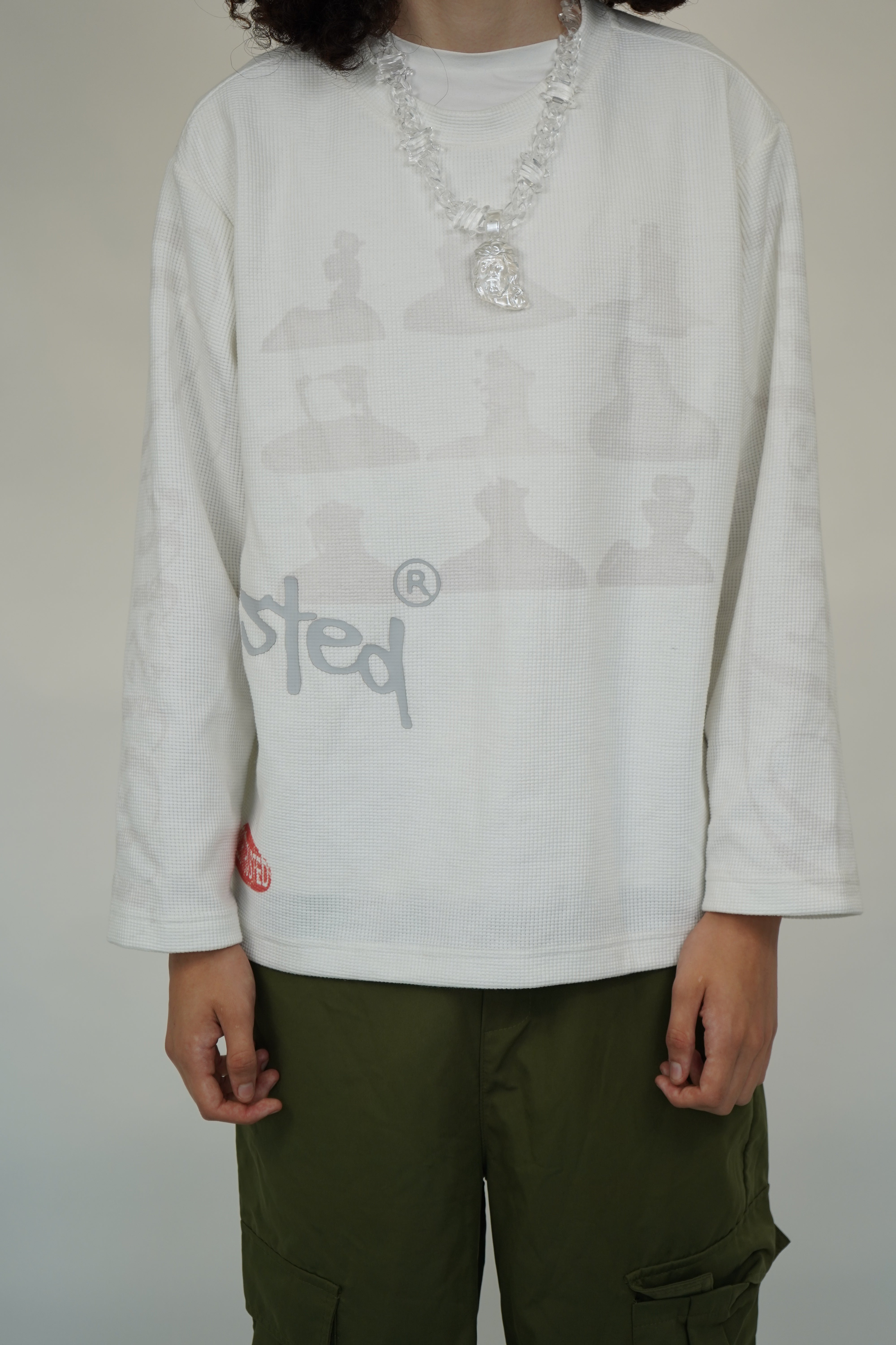 WAFFLE KNIT (WHITE)