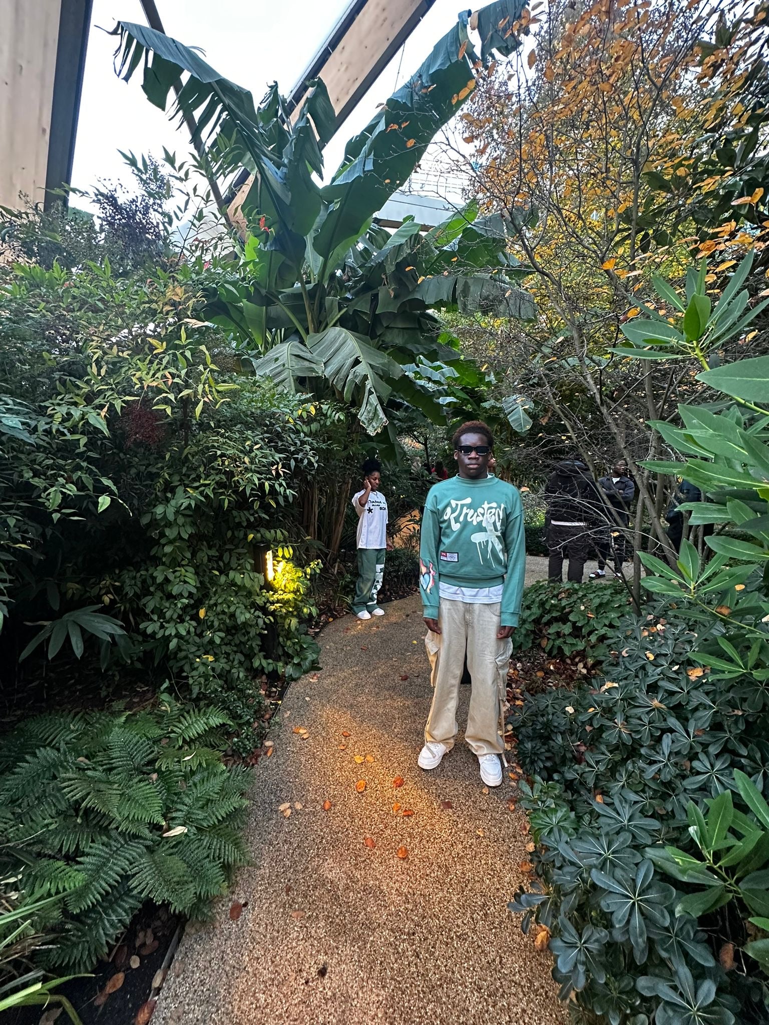 splatter crewneck (green)