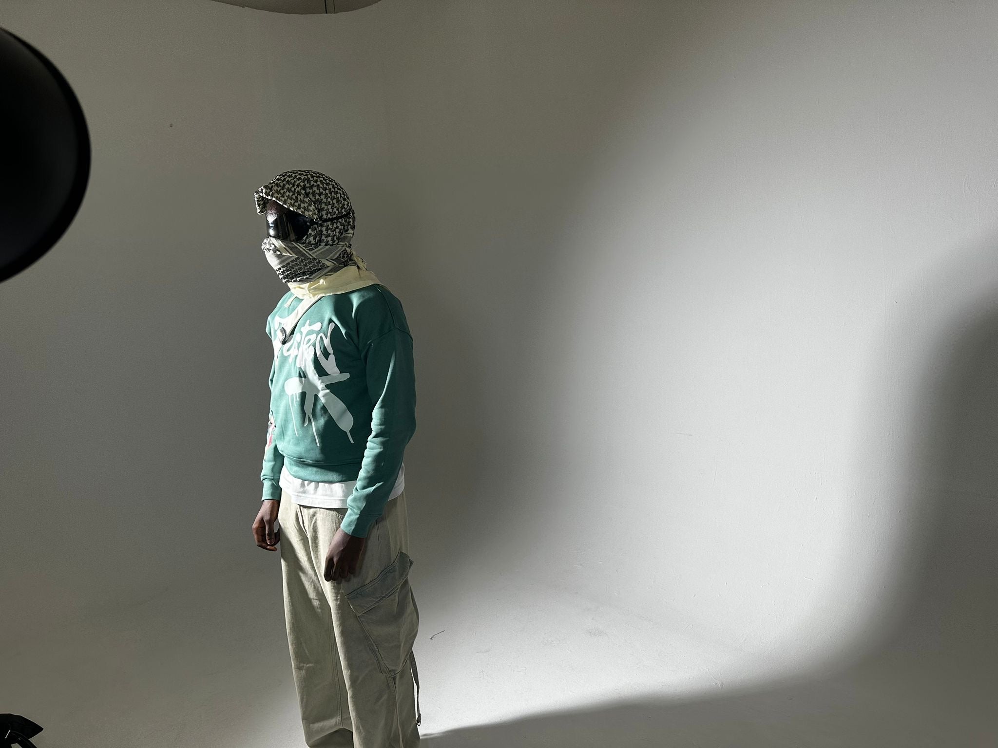 splatter crewneck (green)